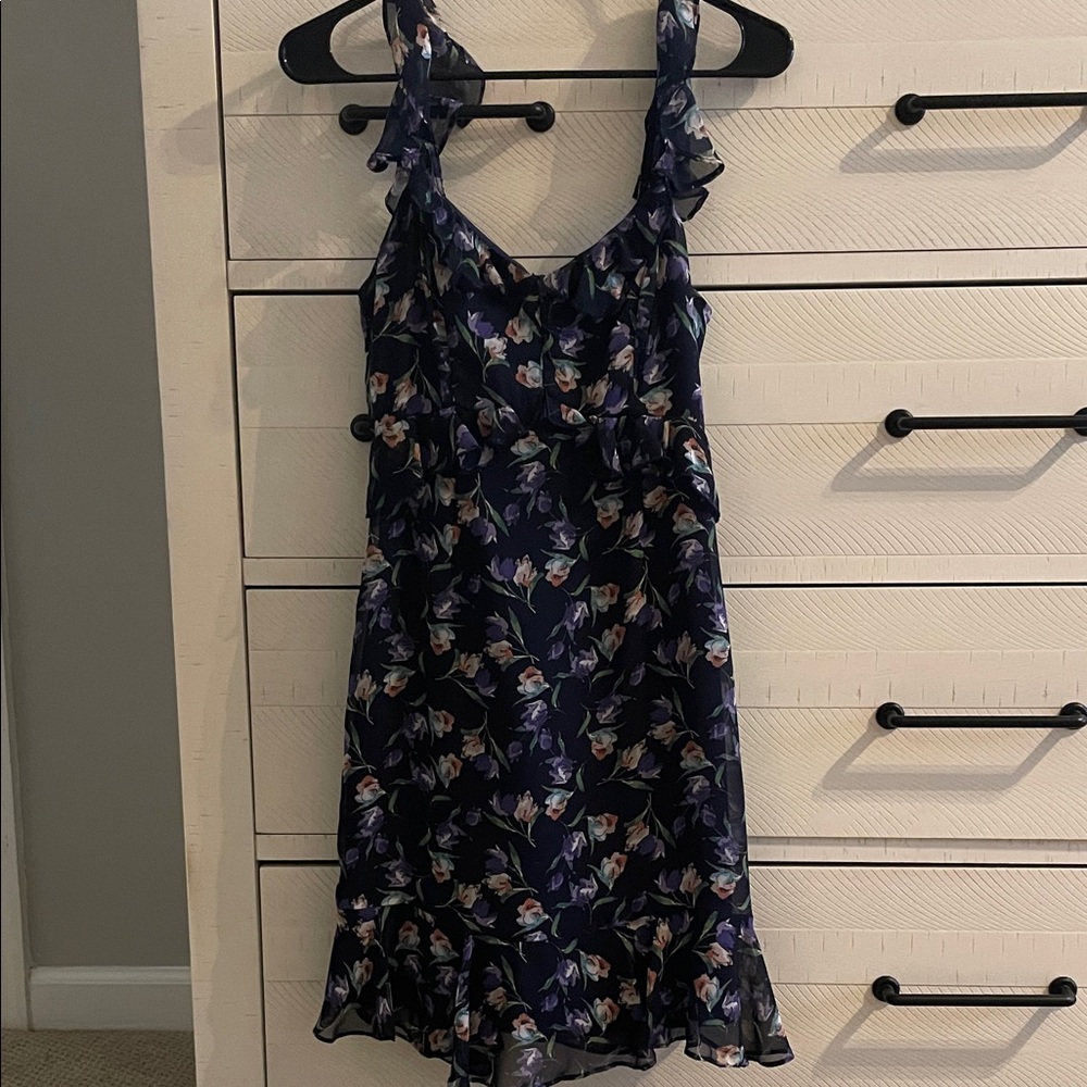Lulu’s Floral Ruffle Dress